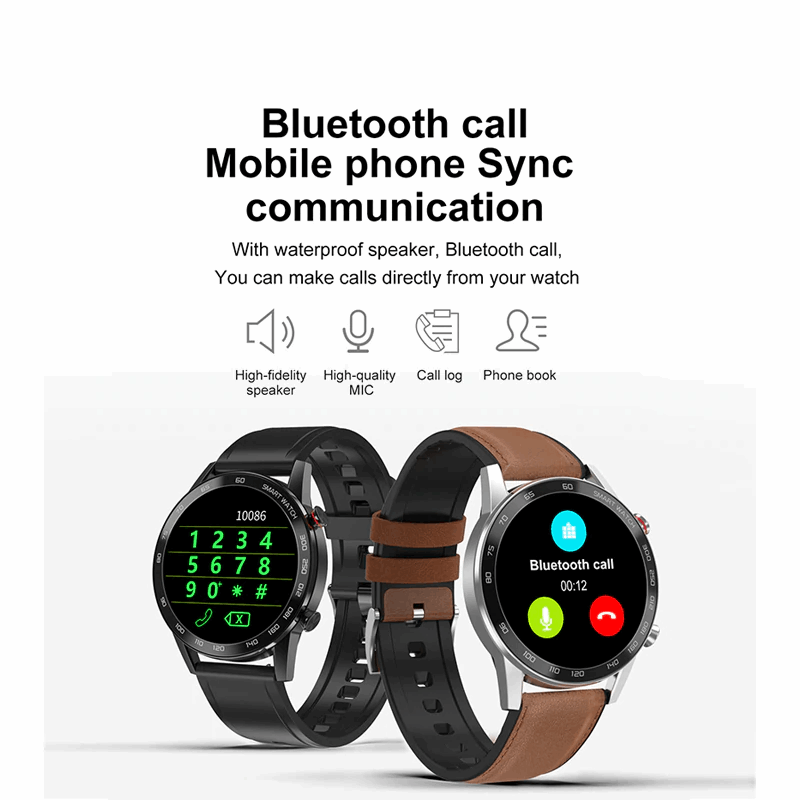 Smart Watch with ECG, Heart Rate and Blood Oxygen Monitoring