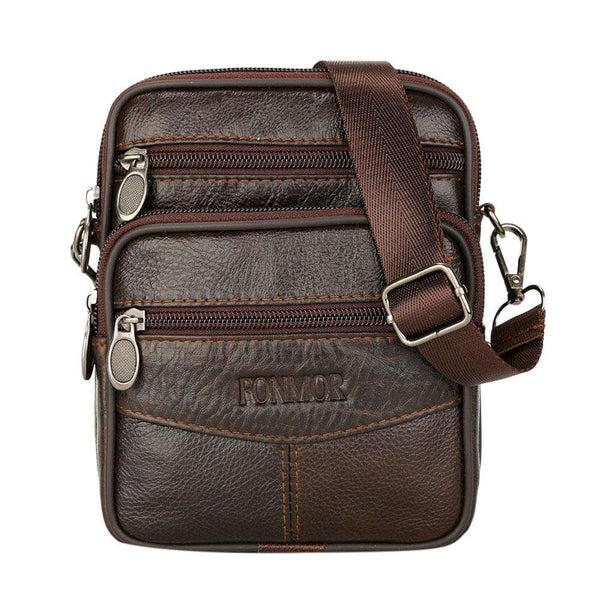 Genuine Leather Shoulder Crossbody Man Bag