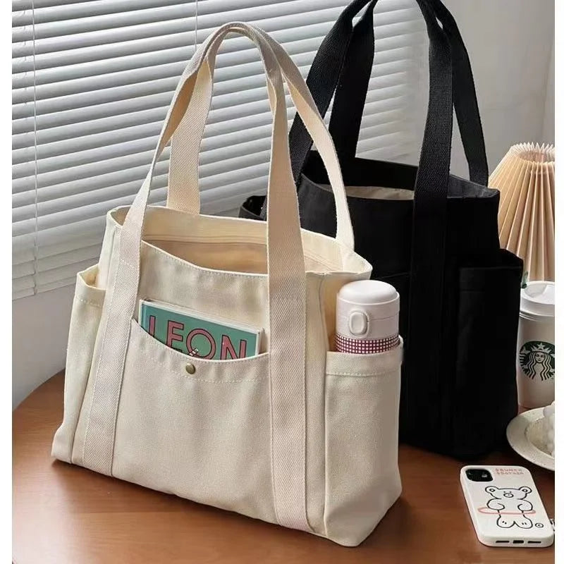 Large Capacity Everyday Canvas Tote Bag