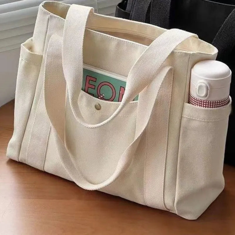 Large Capacity Everyday Canvas Tote Bag