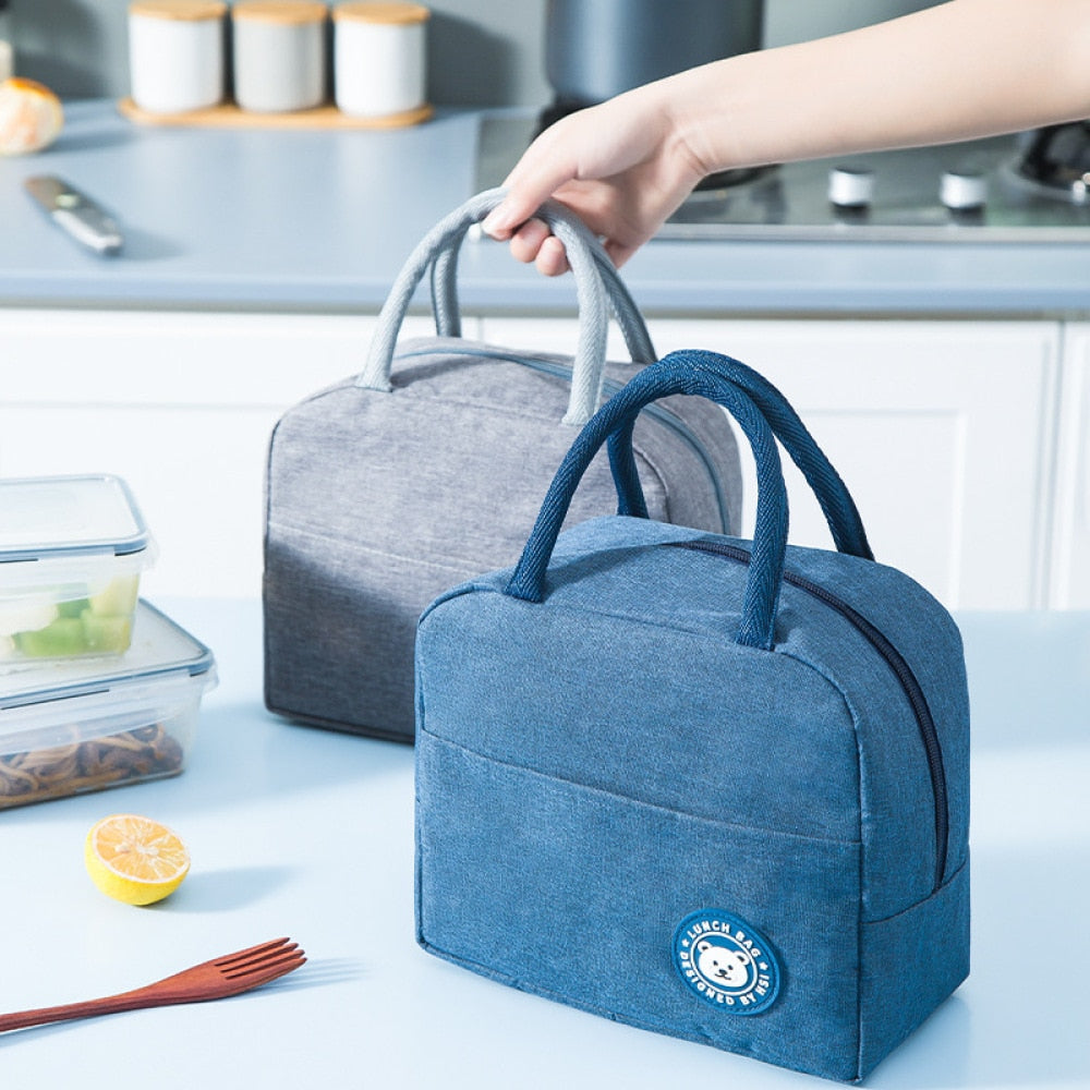 Cooler Insulated Canvas Lunch Bag