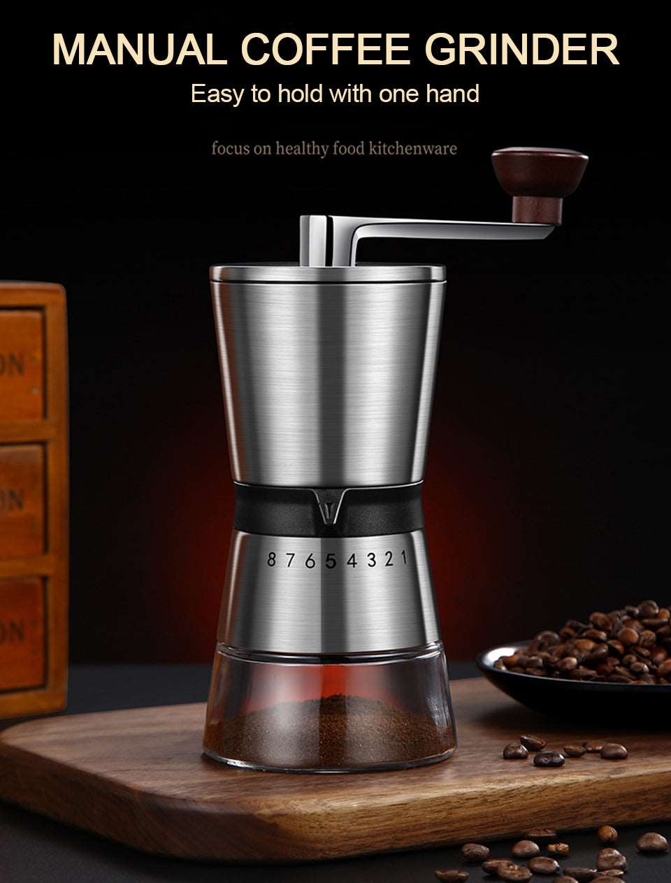 Portable Manual Coffee Grinder