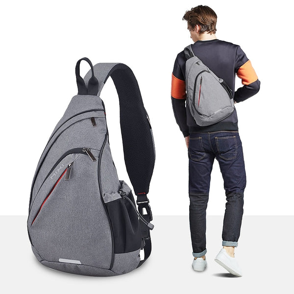 One Shoulder Crossbody Sling Bag with USB Connection