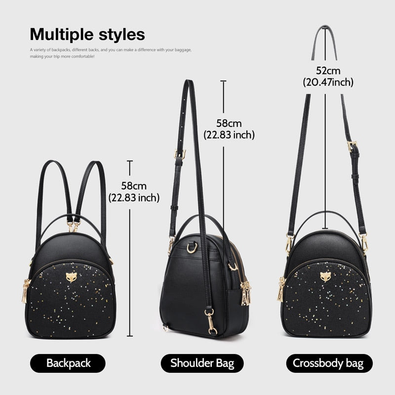 Mini Women's Backpack Shoulder Bag