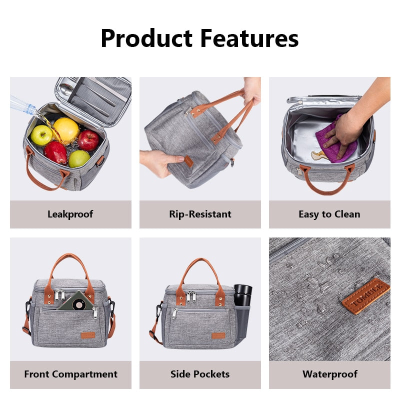 Thermally Insulated Lunch Bag for Work or Picnic