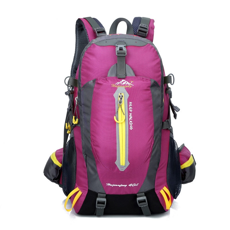 40L Colourful Waterproof Backpack for Hiking, Climbing or Camping