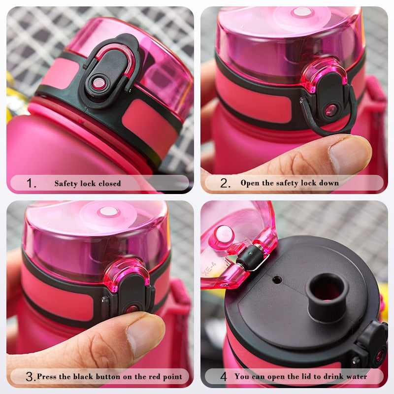 Trendy Sports Water Bottle with Wrist-strap