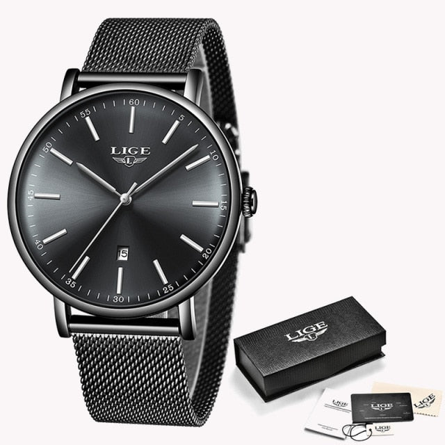 Luxury Quartz Watch with Mesh Strap for Women